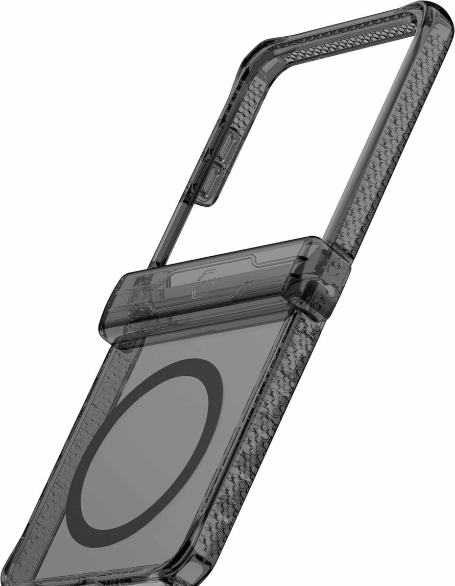 ITSKINS SGB7HIMCLBKTR Étui Hybrid_R Hinge avec MagSafe Smoke/Transparent pour Samsung Galaxy Z Flip7