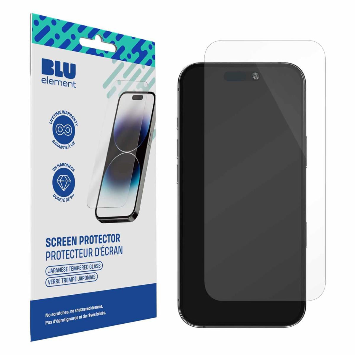 Blu Element BETGIP17 Protecteur D'écran en Verre Trempé pour iPhone 17/17 Pro/16 Pro