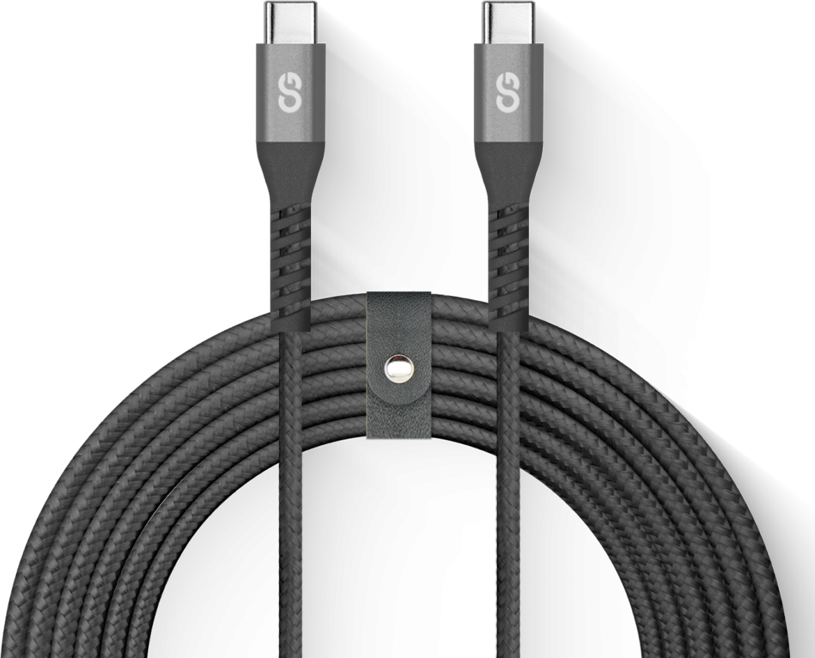 LOGiiX Vibrance Braid 100 W XL 3 m USB-C vers USB-C - Noir