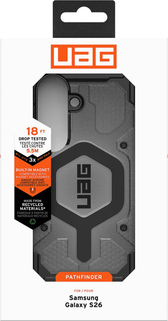 <p>Designed with action and adventure in mind, the UAG Pathfinder case provides serious protection with a modern classic look and a built-in magnetic module.</p>