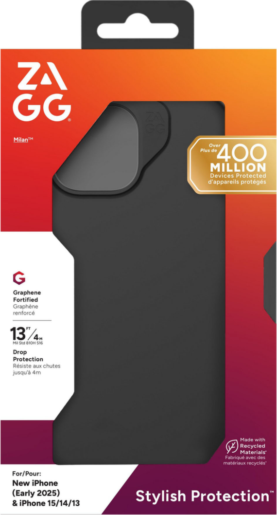 Strengthened with Graphene, ZAGG's Milan Snap series case is a perfect combination of fashion and tech - from the dazzling design to 13 ft drop protection.
