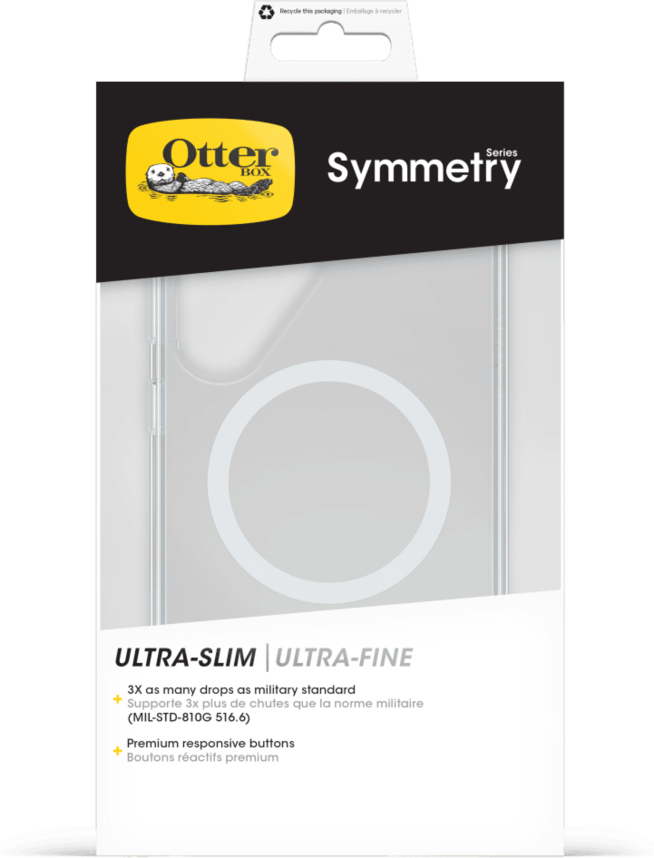 Slim but tough, the OtterBox Symmetry Series with Magnets offers style and protection in a one-piece design and features built-in magnets to provide perfect alignment for fast charging.
