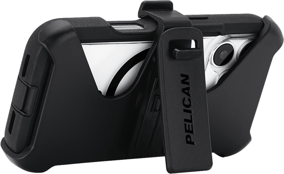 Pelican - Voyager MagSafe Case with Holster for Apple iPhone 17 Pro - Black and Clear