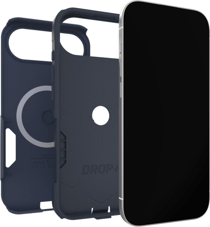 The OtterBox Commuter Series with MagSafe is a rugged, pocket-friendly case offering 3X military standard drop protection and features built-in magnets for MagSafe accessories.
