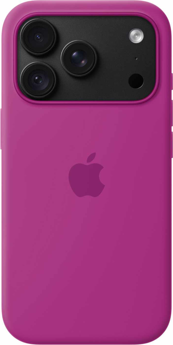 Apple - Silicone Case with MagSafe Magenta for iPhone 18 Pro