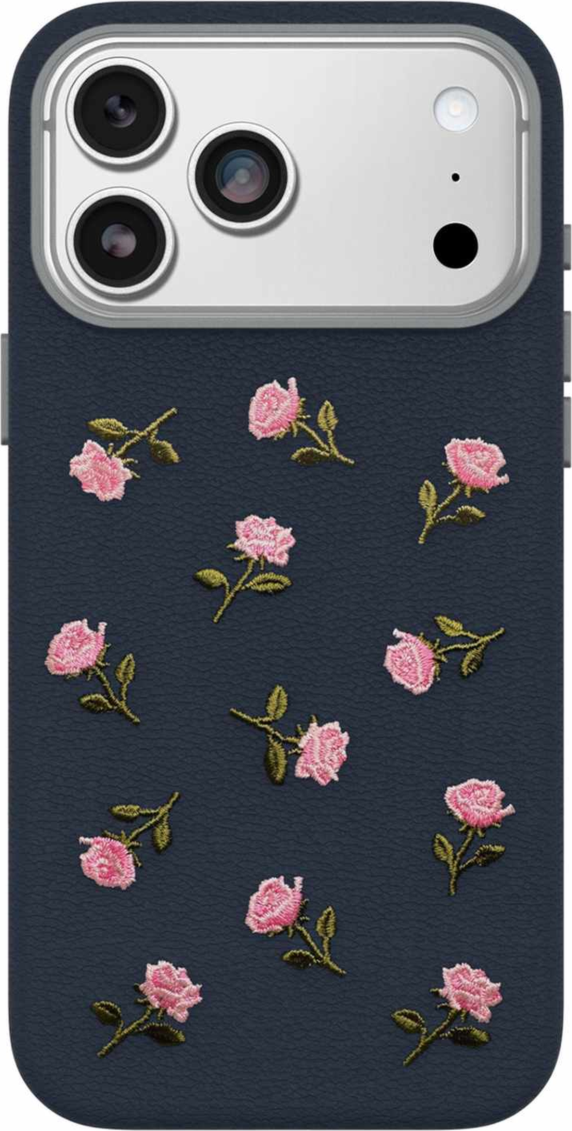 OtterBox - Symmetry Cactus Leather Embroidery MagSafe Case Manor Bloom for iPhone 18 Pro Max/17 Pro Max