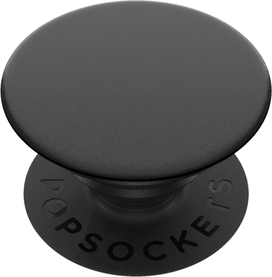 Popsockets - Popgrips Swappable Abstract Device Stand And Grip - Black