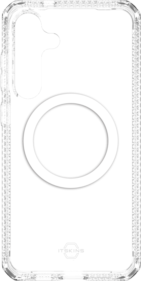 ITSKINS SGZRHMACRTRSP Étui Hybrid_R Clear Compatible avec MagSafe Transparent pour Samsung Galaxy S25