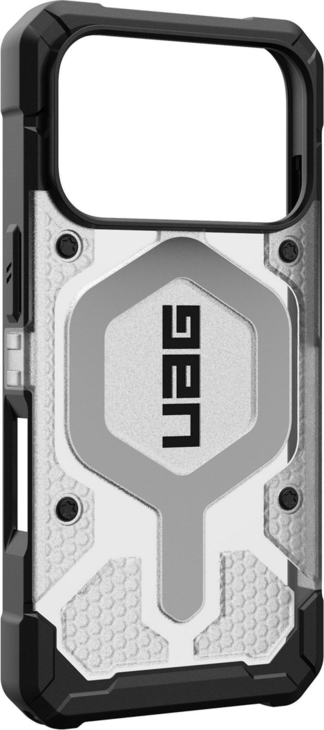 Urban Armor Gear (UAG) - Pathfinder Clear MagSafe Case for Apple iPhone 17 Pro - Ice and Silver