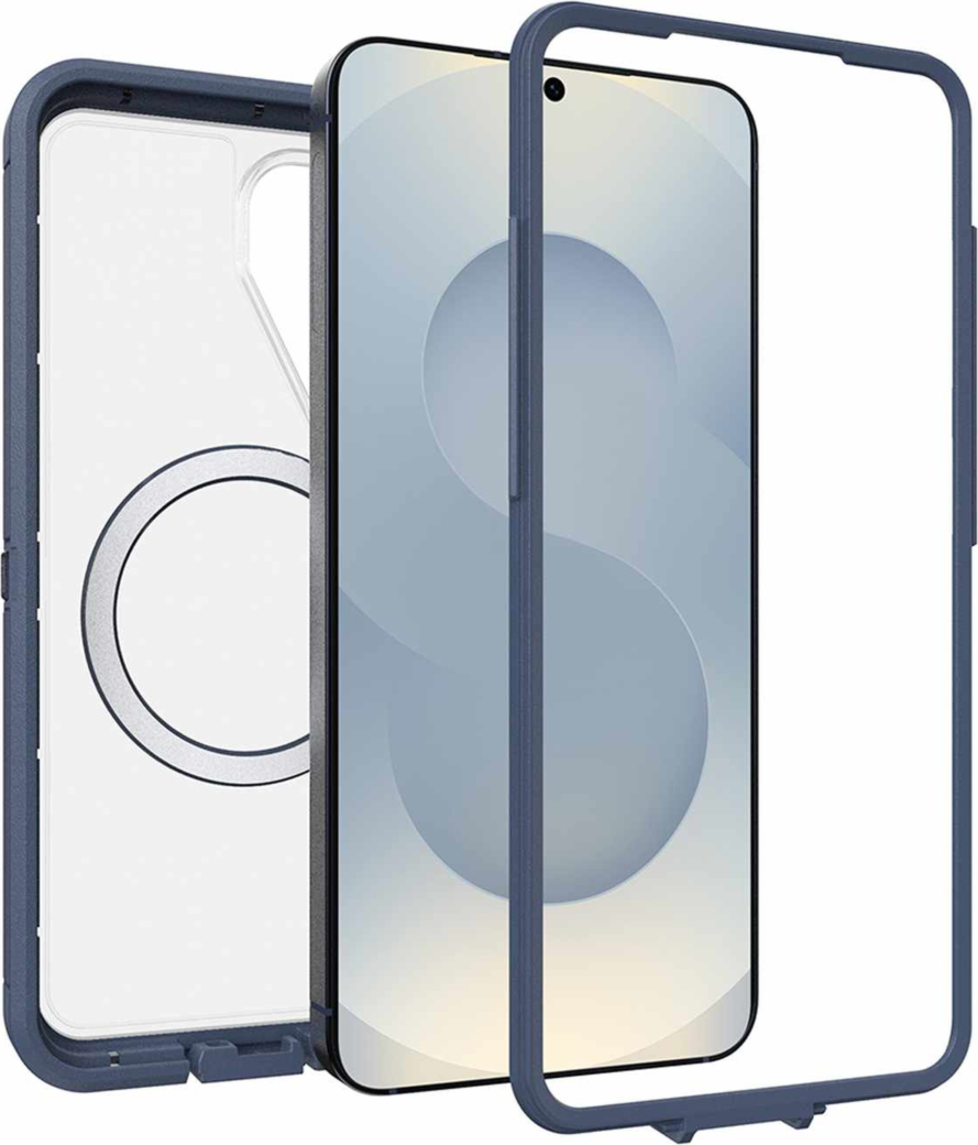 OtterBox - Defender Pro XT Clear Case w/Magnets Baby Blue Clear for Samsung Galaxy S26+