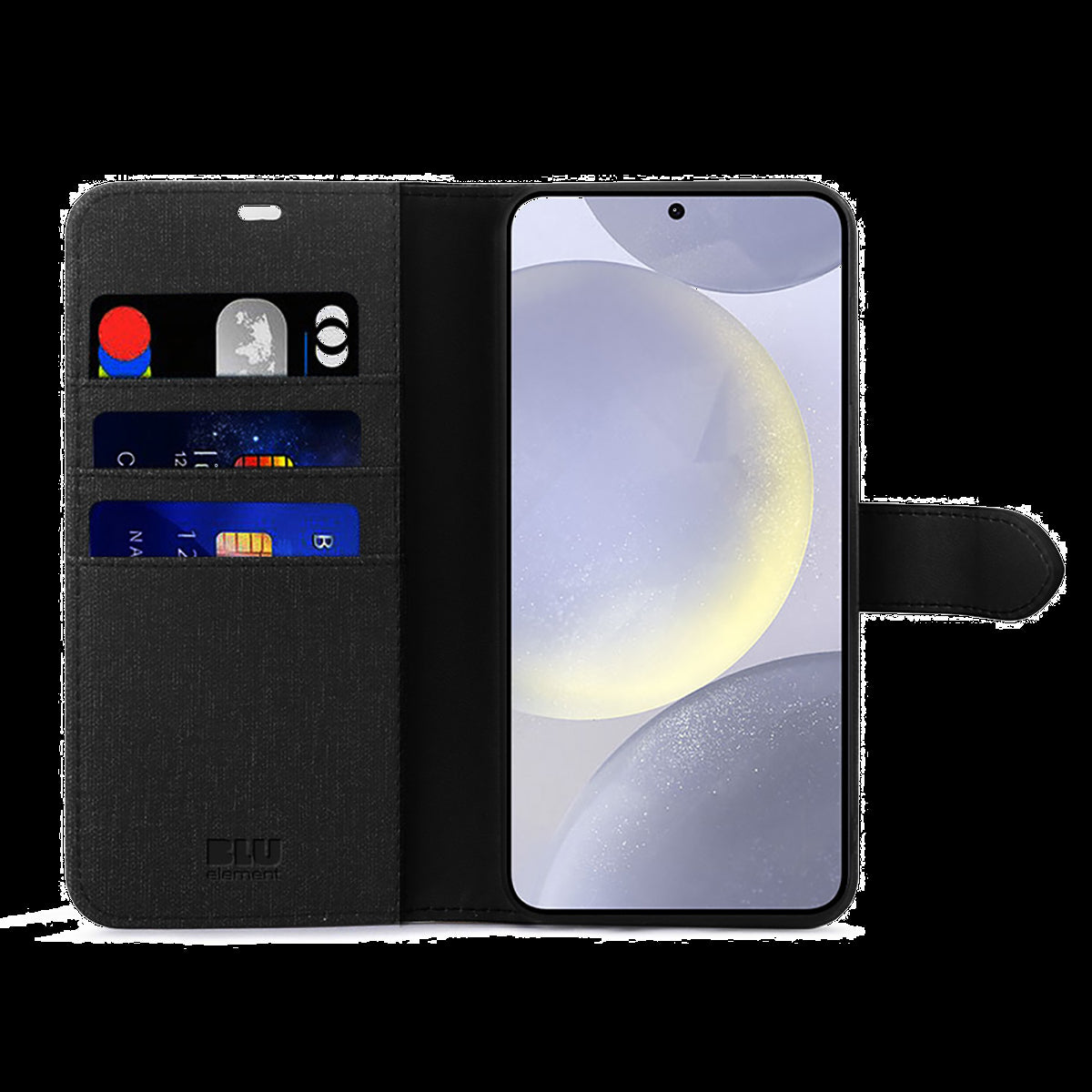 Blu Element BEF21252 Étui Folio 2 in 1 Noir pour Samsung Galaxy S25+