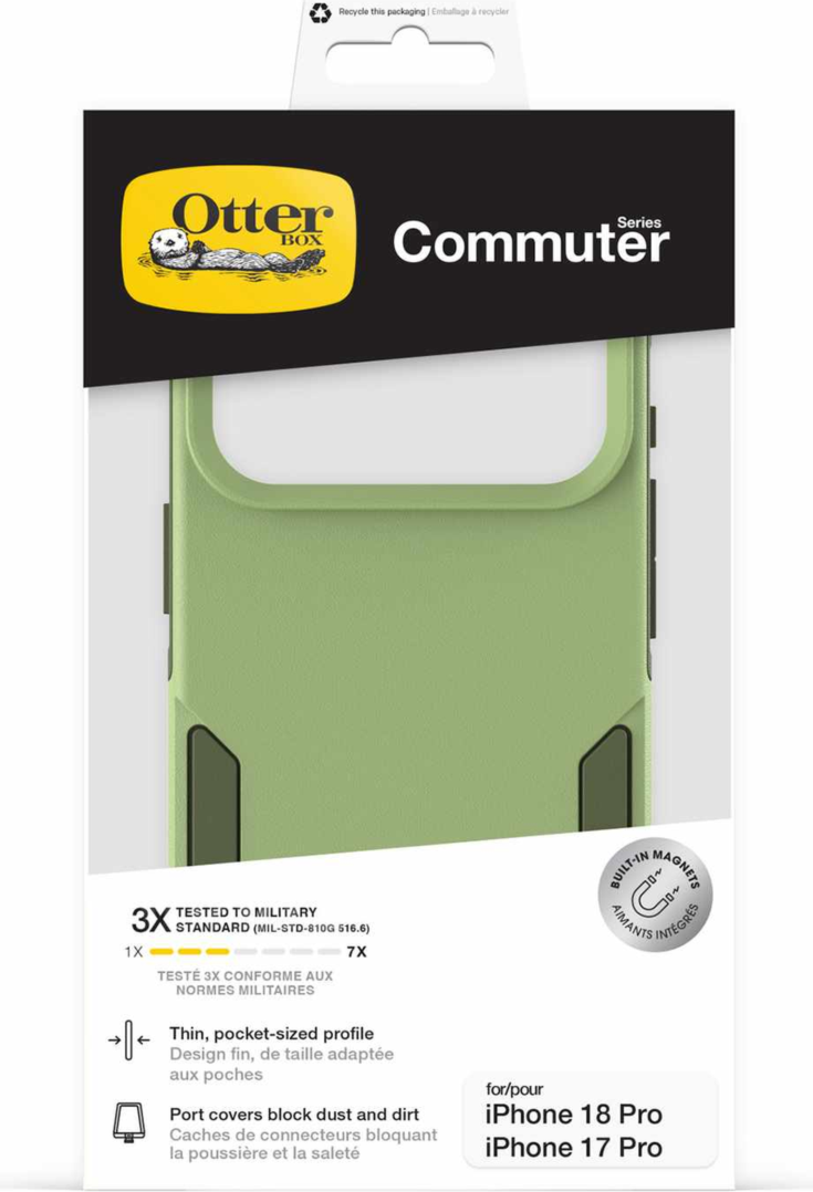 OtterBox - Coque Commuter MagSafe « Keyframe Green » pour iPhone 18 Pro/17 Pro