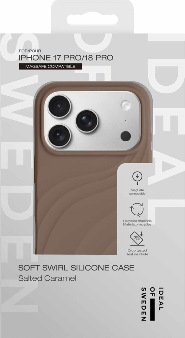 Ideal of Sweden - Soft Swirl MagSafe Case Salted Caramel for iPhone 18 Pro/17 Pro