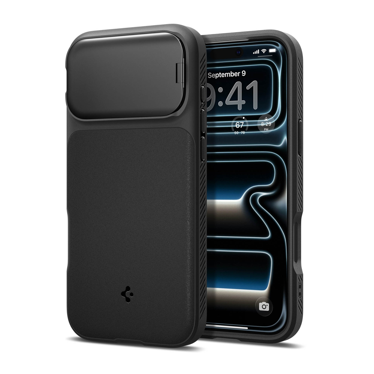 Spigen Optik Armor Magfit combines camera lens protection, MagSafe compatibility, and military-grade drop defense in a sleek protective case.