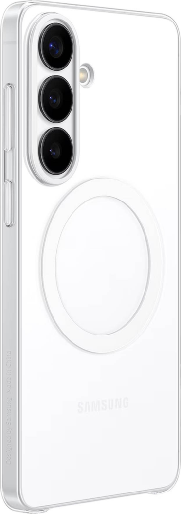 Samsung’s Clear Magnet Case with its magnetic compatibility allows for effortless attachment to various accessories.
