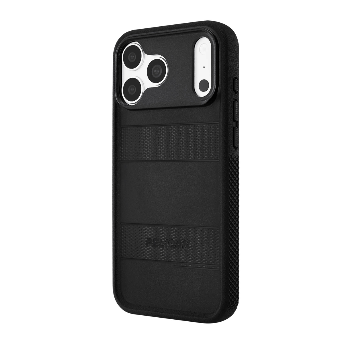 The Pelican Protector MagSafe Case delivers military-spec 16-foot drop protection with an impact-resistant design, a shock-absorbing lining, and strong built-in magnets for seamless MagSafe charging.