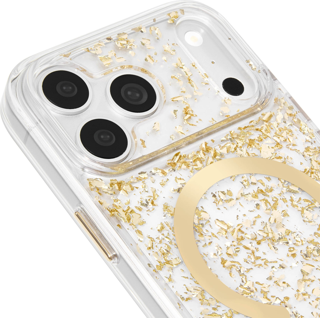 Case-Mate - Karat Flakes MagSafe Case for Apple iPhone 18 Pro/17 Pro - Gold