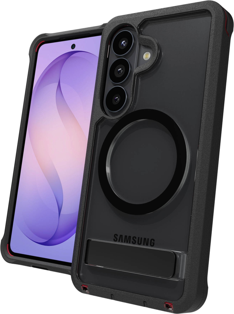 ZAGG - Étui Rainier Snap avec support pour Samsung Galaxy S26 - Noir fumé