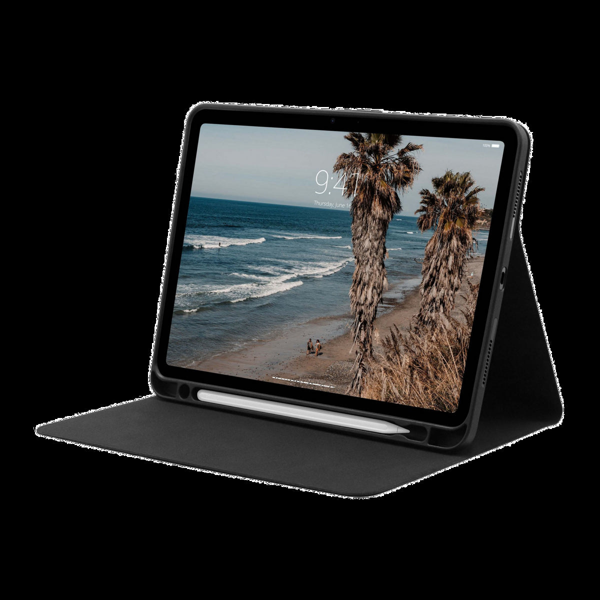 The UAG Standard Issue Folio offers featherlight, durable protection with a built-in auto wake/sleep cover, multi-angle kickstand, and Apple Pencil holder.