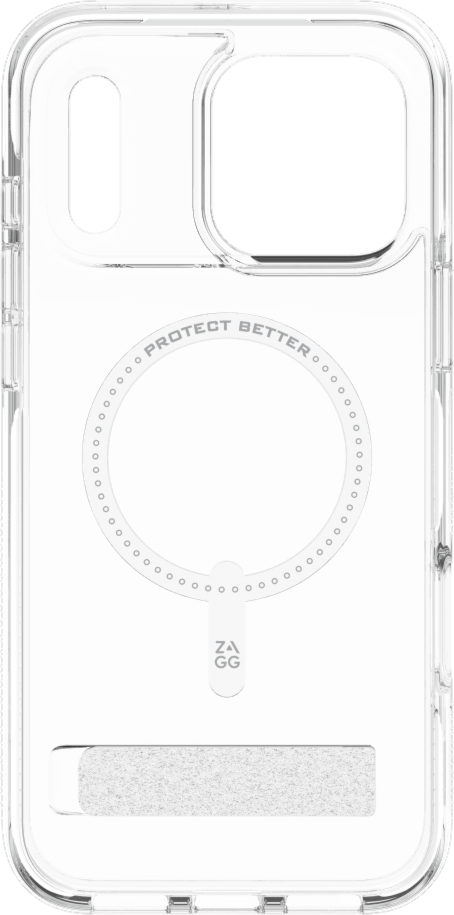 ZAGG - Santa Cruz Snap MagSafe Case with Kickstand for Apple iPhone 17 Pro Max - White