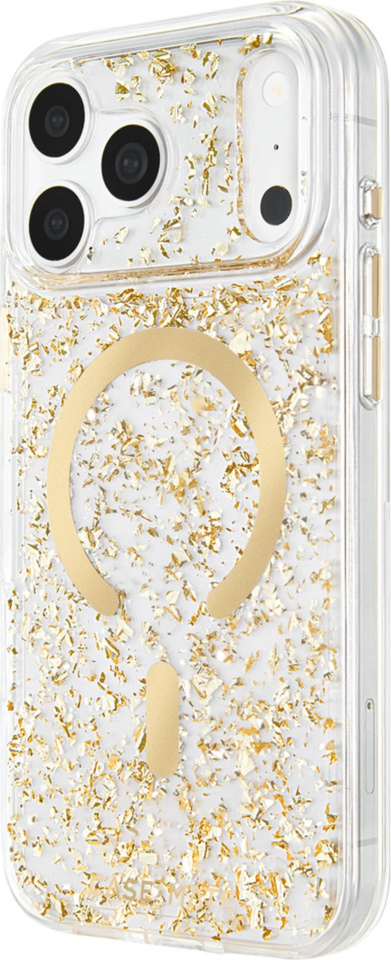 Case-Mate - Karat Flakes MagSafe Case for Apple iPhone 18 Pro/17 Pro - Gold