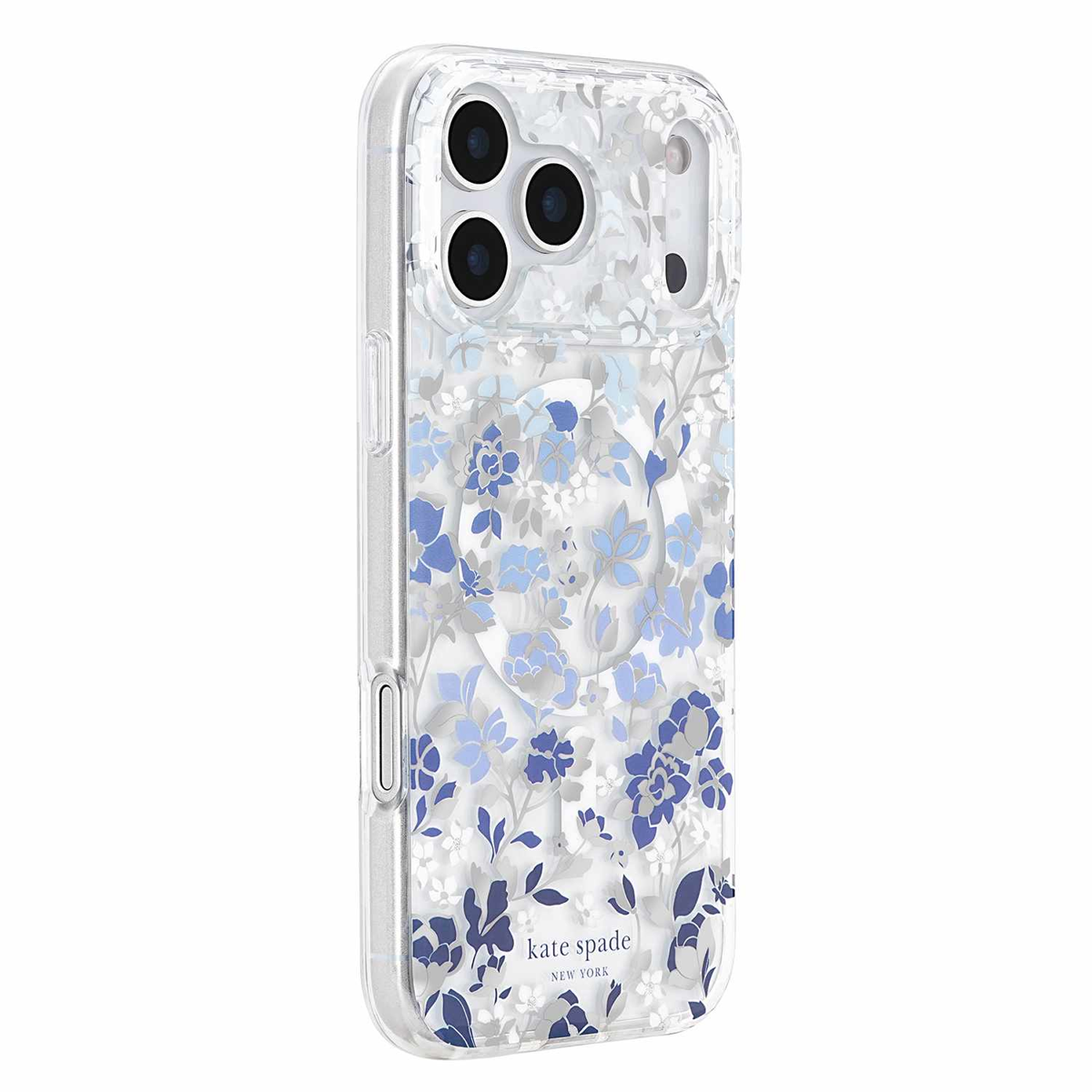 Kate Spade - Protective MagSafe Case for Apple iPhone 18 Pro Max/17 Pro Max - Flowerbed Blue