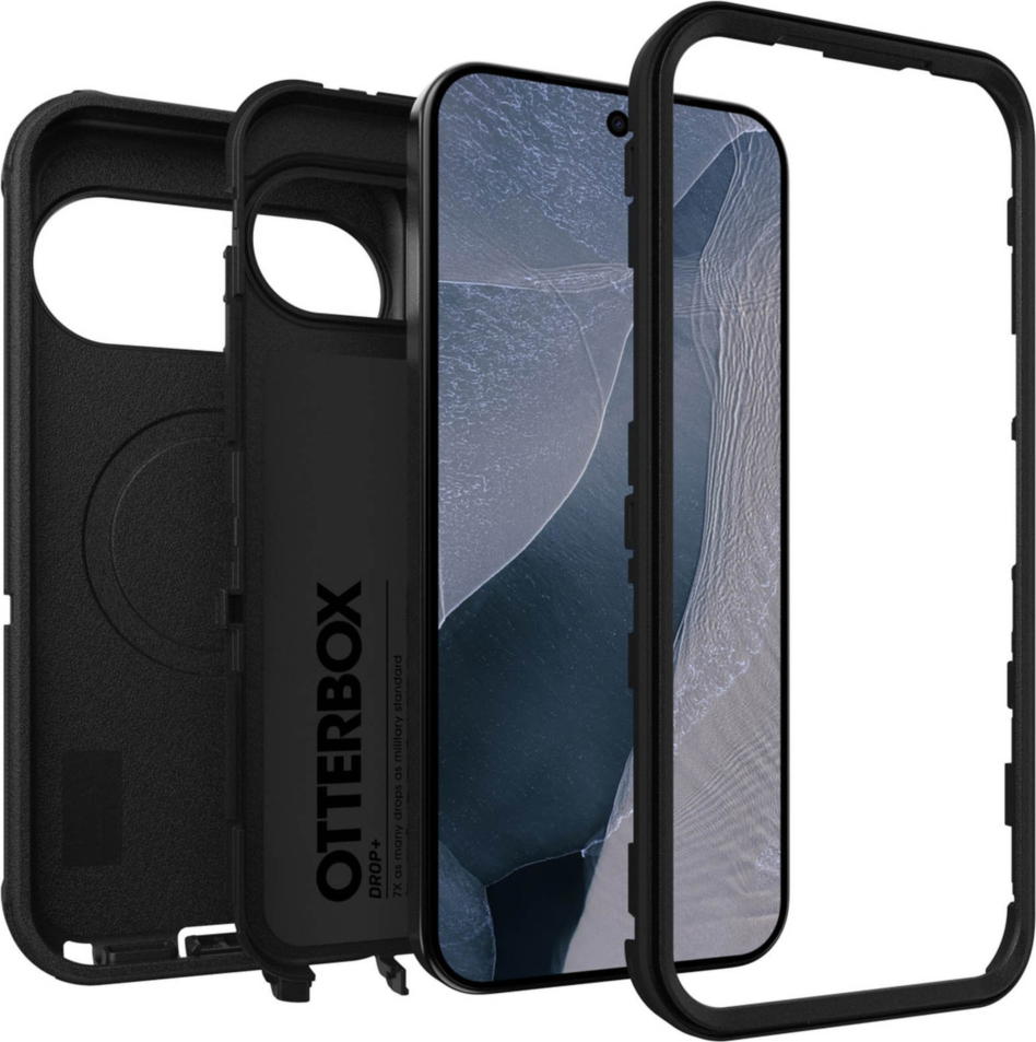 The OtterBox Defender Series Pro is the toughest case providing rugged protection against harsh drops. Equipped with magnets and non-slip texturing.