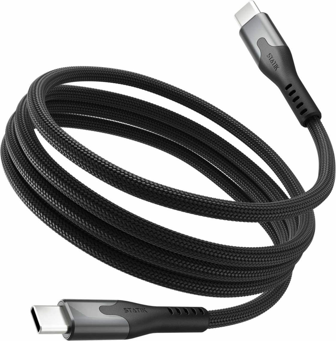 Blu Element - SelfCoil Magnetic Cable USB-C to USB-C 6ft 100W Black