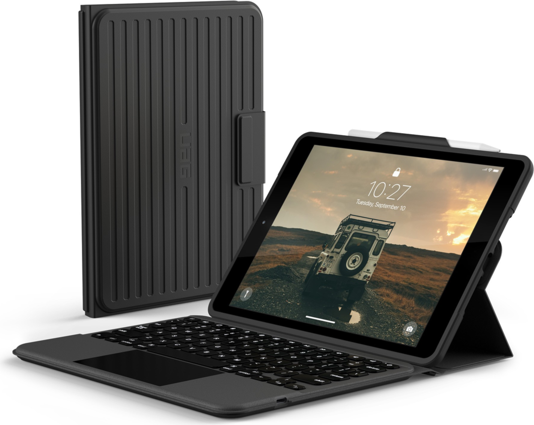 <p>Turn any tablet into a laptop-style device with the UAG Rugged Bluetooth Keyboard and Trackpad combo case, built with premium features and quality materials.</p>