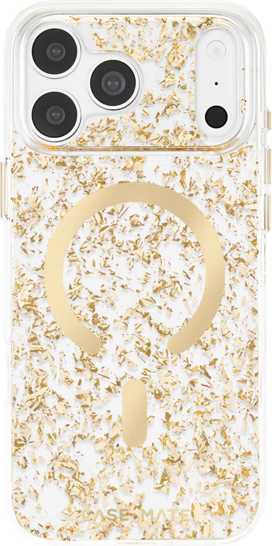 Case-Mate - Karat Flakes MagSafe Case for Apple iPhone 18 Pro/17 Pro - Gold
