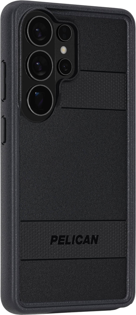 The Pelican Protector Case delivers military-spec 16-foot drop protection with an impact-resistant design, a shock-absorbing lining, and strong built-in magnets.