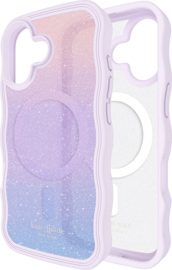 Kate Spade - Wavy MagSafe Case Opal Glitter for iPhone 17