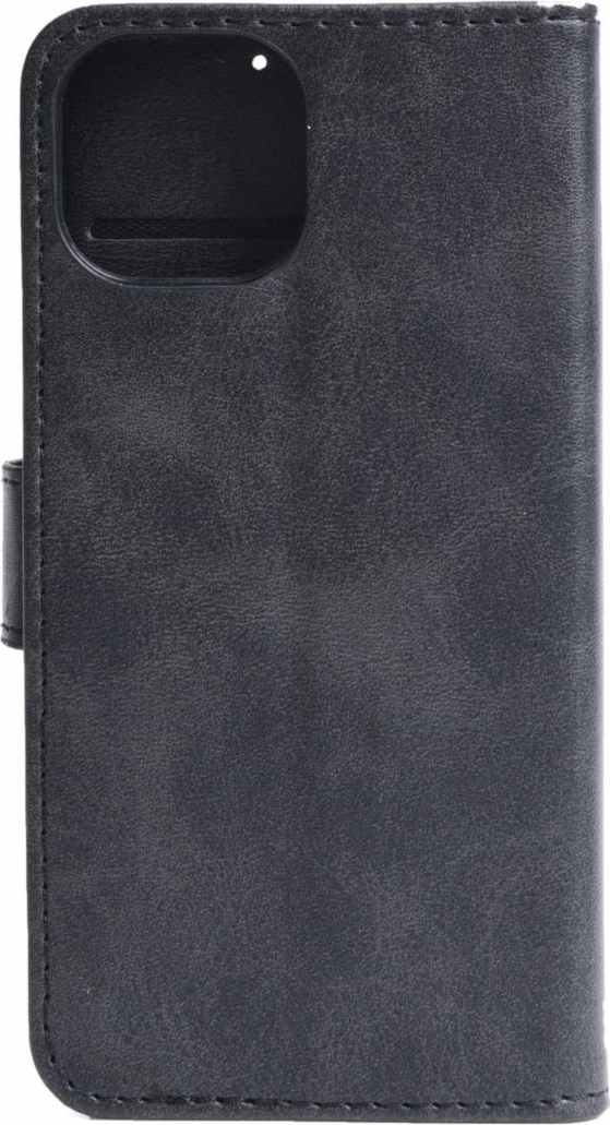 Blu Element BEWF151413B Étui Portefeuille Folio en Cuir Vegan Noir pour iPhone 16e/15/14/13