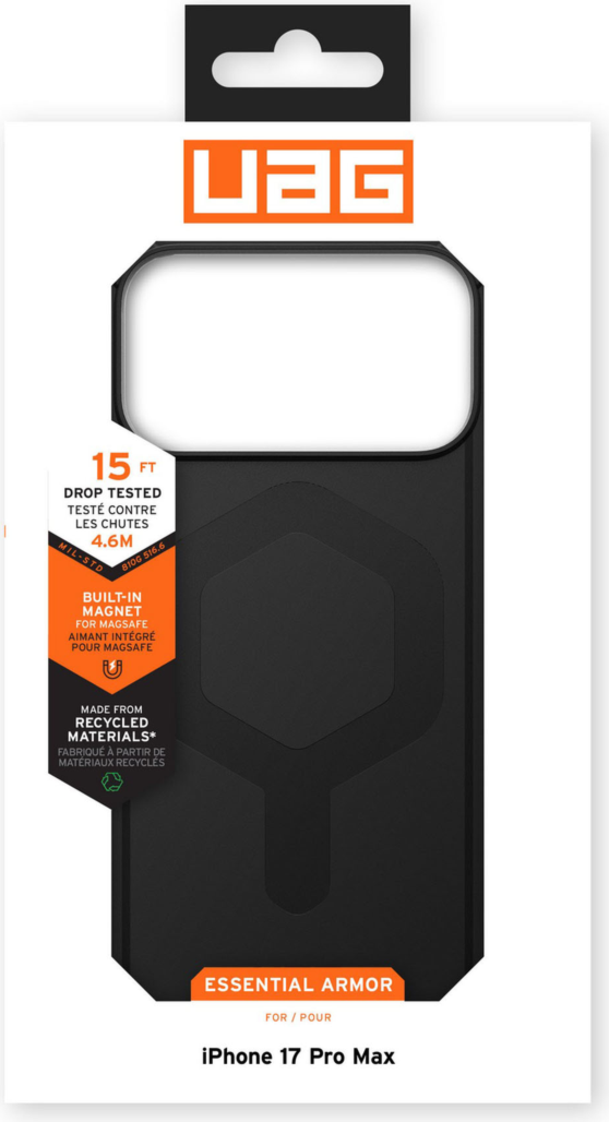 UAG - Essential Armor MagSafe Rugged Case Black for iPhone 17 Pro Max