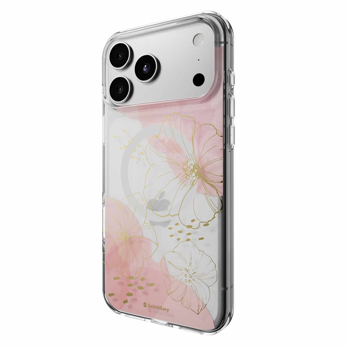 SwitchEasy - Fleur M3D Patterned Protective Case Gold for iPhone 18 Pro Max/17 Pro Max