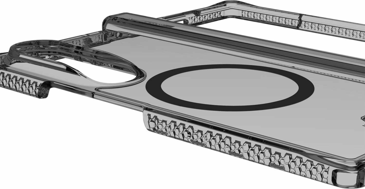 ITSKINS - Coque Hybrid_R transparente à charnière avec aimants, couleur « Smoke », pour Samsung Galaxy Z Fold8 Ultra
