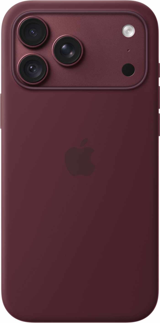Apple - Silicone Case with MagSafe Burgundy for iPhone 18 Pro Max