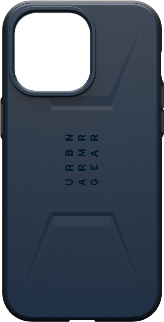 The modern yet rugged UAG Civilian case features shock absorbing construction in a lightweight design that is compatible with MagSafe charging.