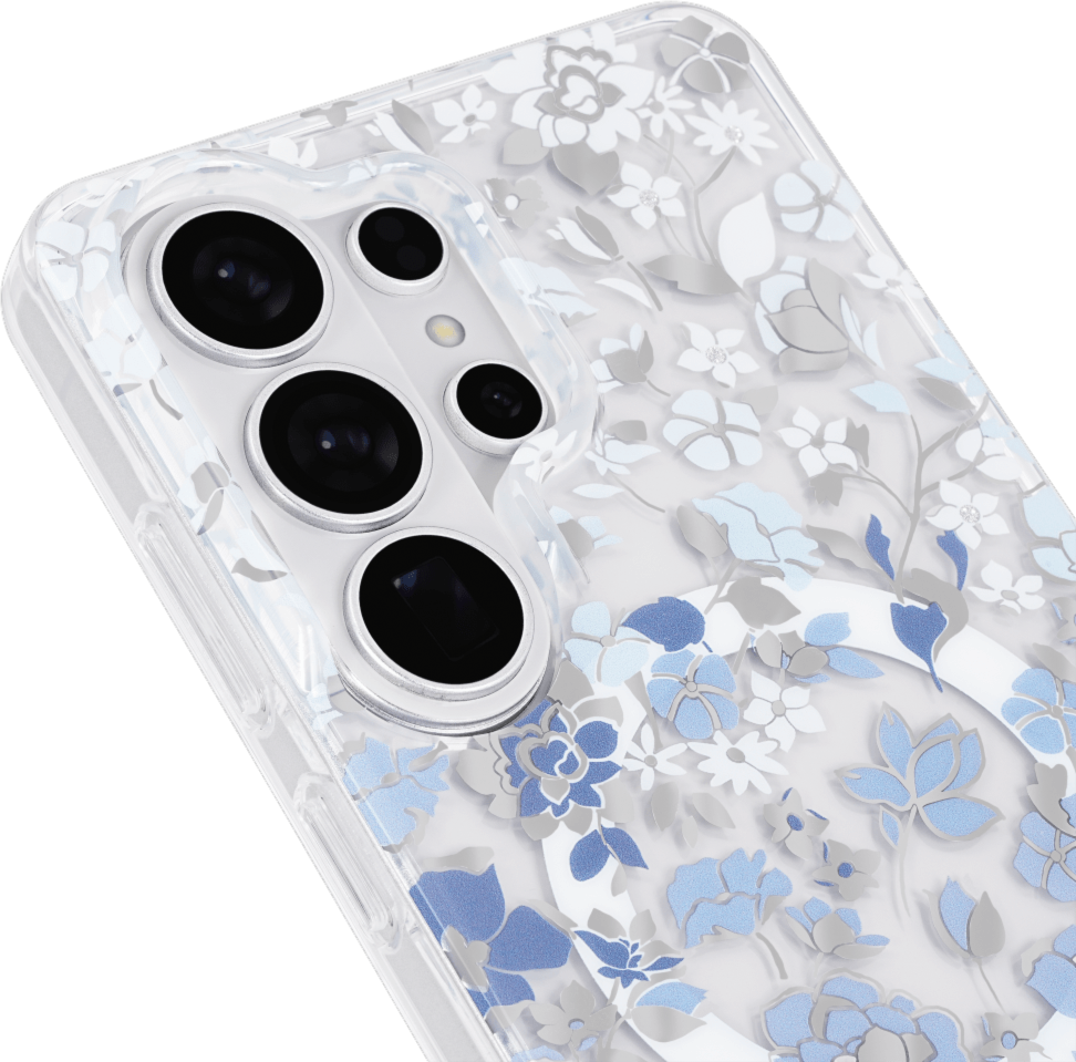 Kate Spade - Étui de protection avec aimant pour Samsung Galaxy S26 Ultra - Bleu Flowerbed