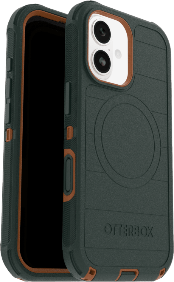 The OtterBox Defender Series Pro with MagSafe is the toughest case providing rugged protection against harsh drops. Equipped with MagSafe magnets and non-slip texturing.