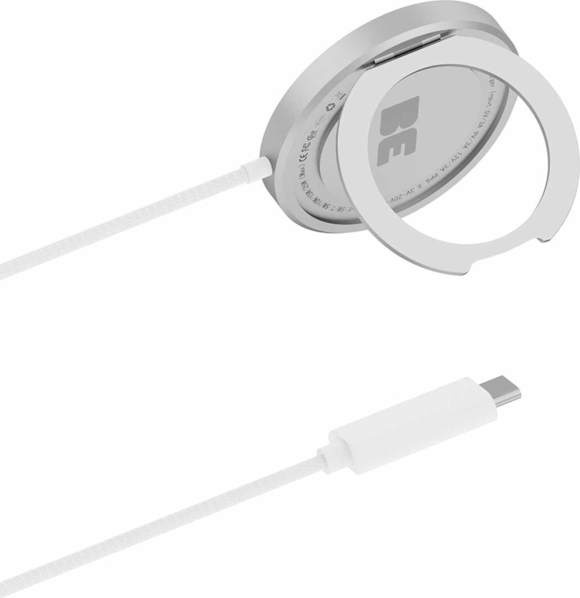 Blu Element - Chargeur sans fil PowerPuck25 avec support blanc