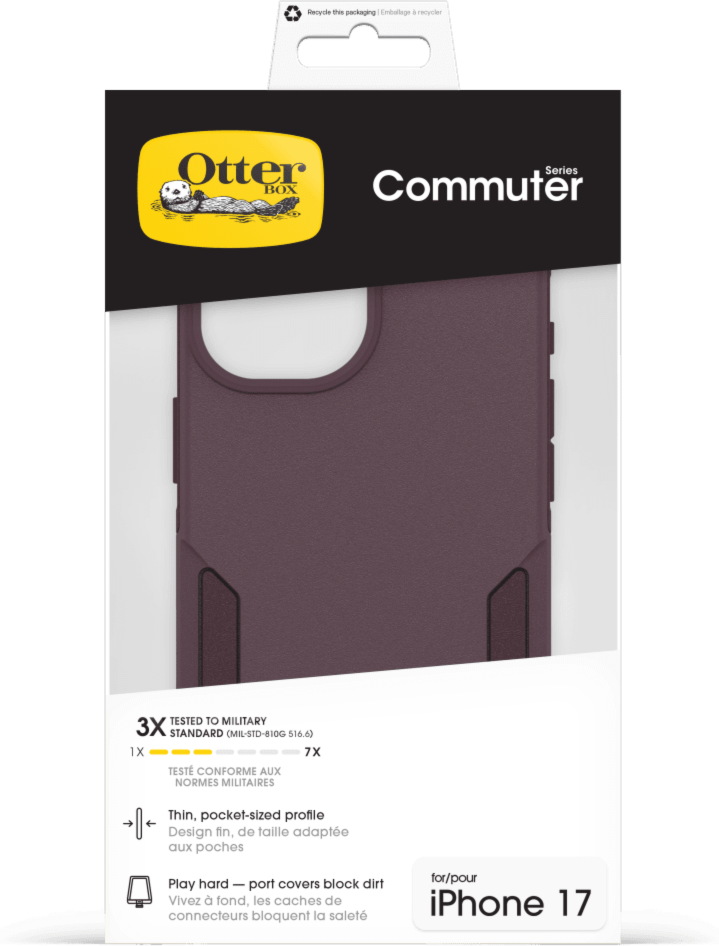 The OtterBox Commuter Series with MagSafe is a rugged, pocket-friendly case offering 3X military standard drop protection and features built-in magnets for MagSafe accessories.