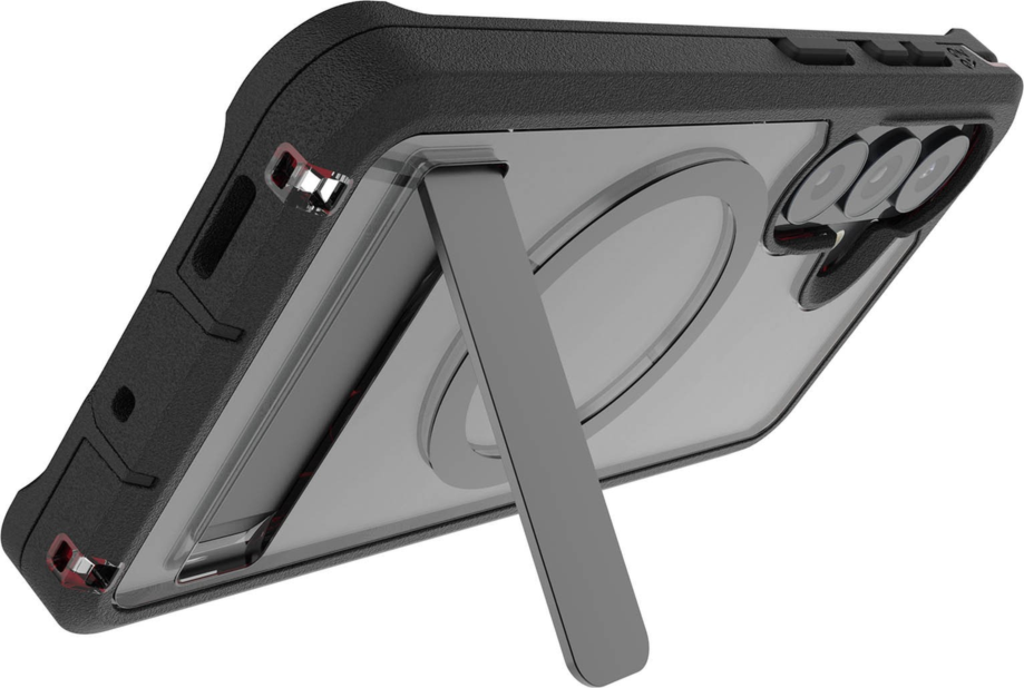 ZAGG - Étui Rainier Snap avec support pour Samsung Galaxy S26 - Noir fumé