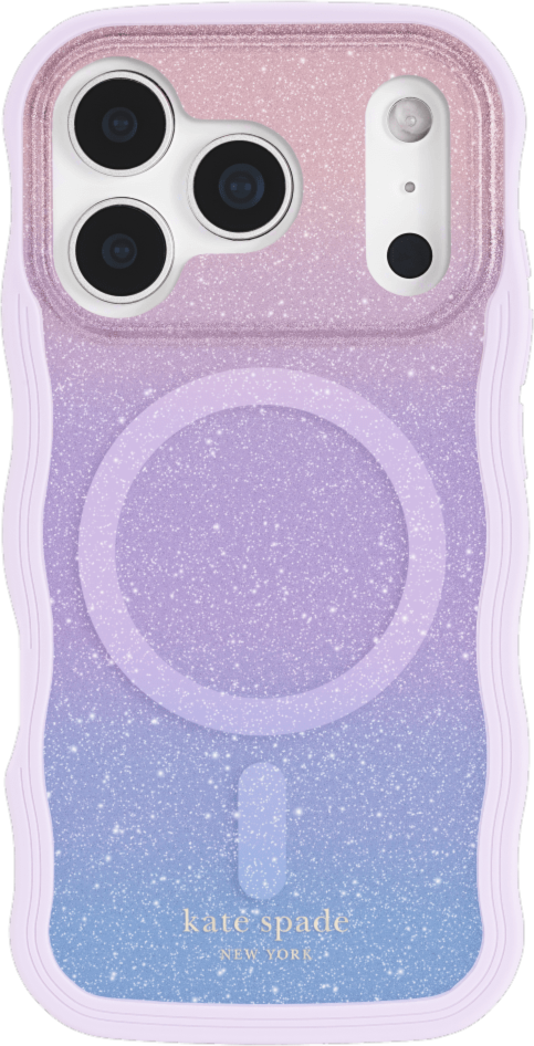 Kate Spade - Wavy MagSafe Case Opal Glitter for iPhone 17 Pro