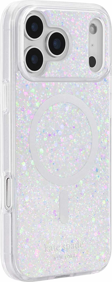 Kate Spade - Coque de protection MagSafe « Chunky Glitter Iridescent » pour iPhone 18 Pro Max/17 Pro Max