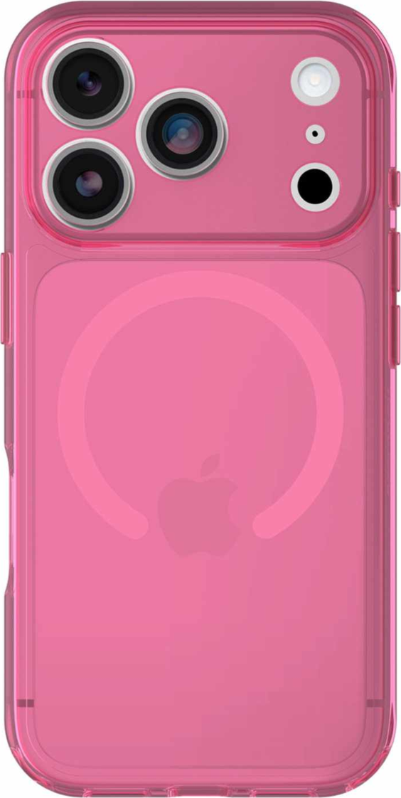 OtterBox - Lumen Clear MagSafe Case Heartspur Pink for iPhone 18 Pro/17 Pro
