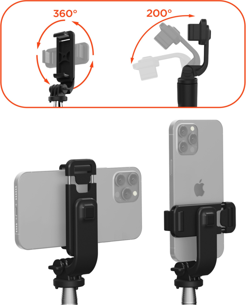 Capture every moment with the HyperGear SnapShot Wireless Selfie Stick & Tripod! Featuring multiple mounting options (for phones, GoPro’s & cameras) and a detachable Bluetooth remote.