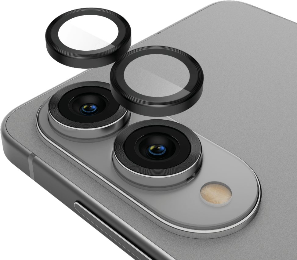 Keep the camera lens on your device in tip top shape with the Case-Mate Aluminum Ring Glass Lens Protector.