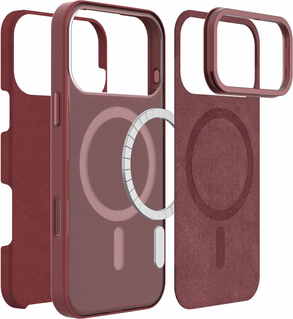 Blu Element - Urban Edge Kick MagSafe Case Burgundy for iPhone 18 Pro/17 Pro