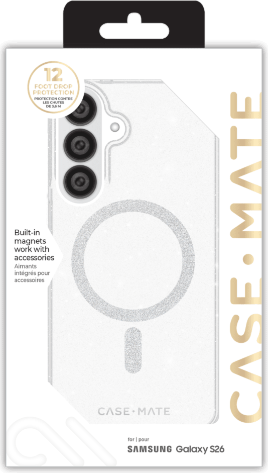 Case-Mate - Étui Twinkle avec aimant pour Samsung Galaxy S26 - Argent crépuscule